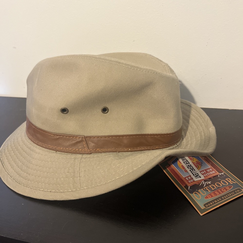 Dorfman Pacific‎ DPC Outdoor Men's Washed Twill UPF 50+ Safari Hat 863L Kaki